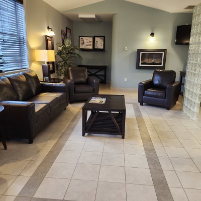 Waiting area at  Montague River Dentistry
