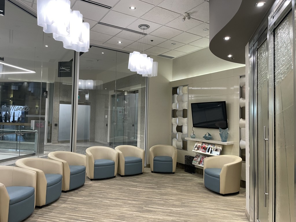 Waiting area at O'Connor Dental Health Group
