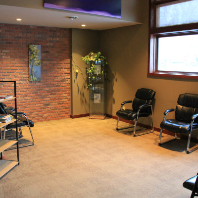 Waiting area at Mountain View Dental Centre