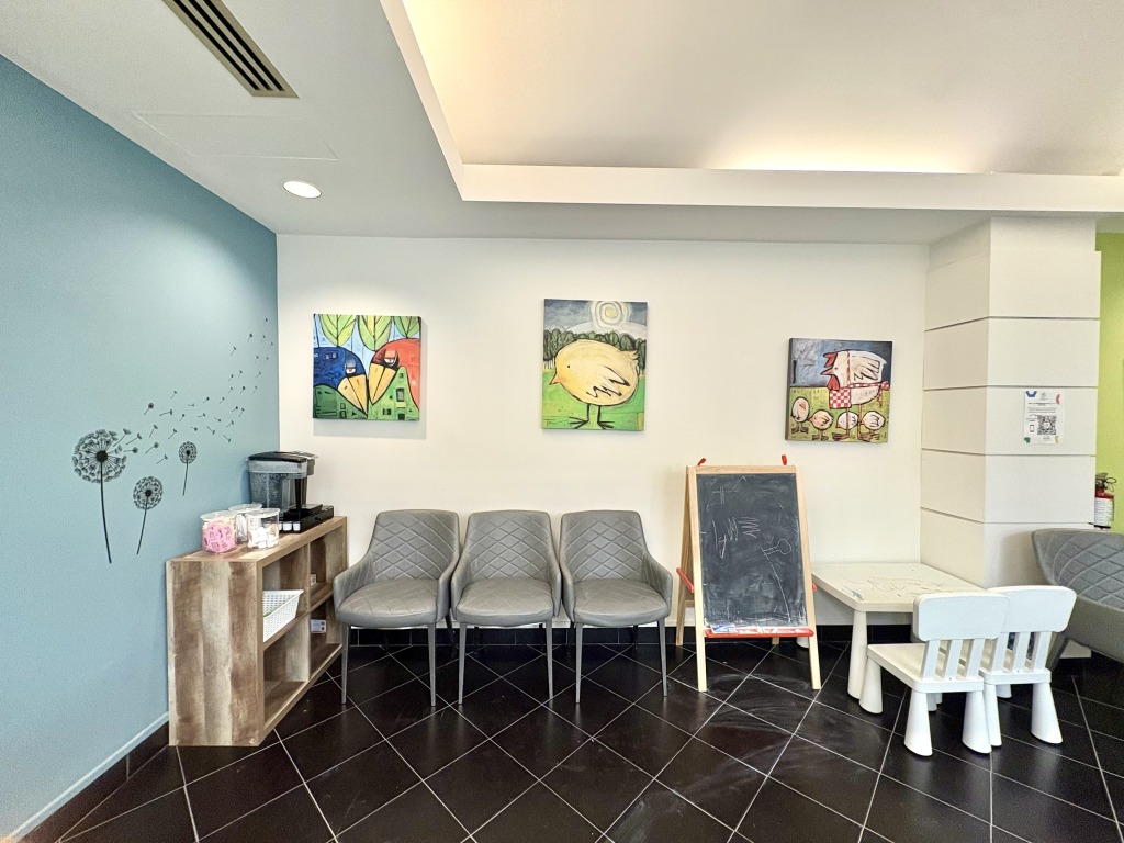 Waiting area at Treehouse Dental Care