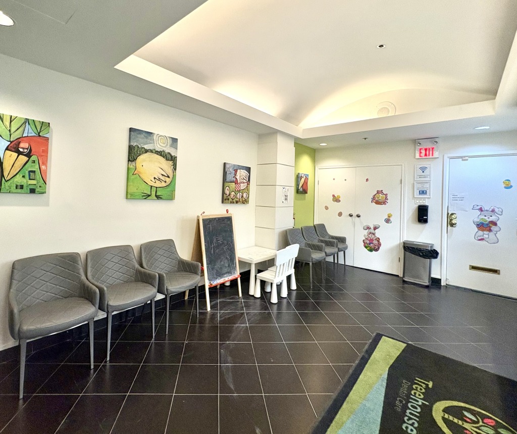 Waiting area at Treehouse Dental Care