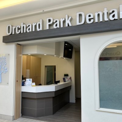 Entrance to Orchard Park Dental & Implant Center