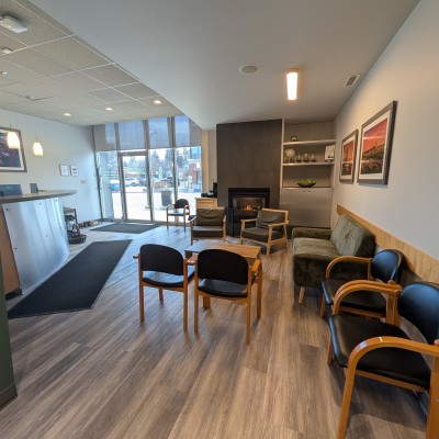 Waiting area at Apple Dental Care