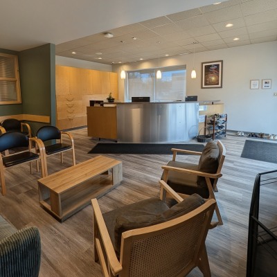 Waiting area at Apple Dental Care