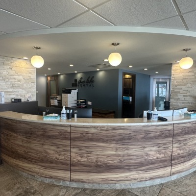 Reception desk at Slave Lake Dental