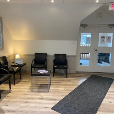 Waiting area at Midland Family Dentistry