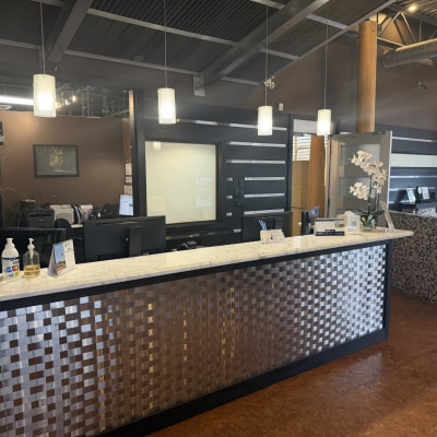 Reception area at Promontory Dental