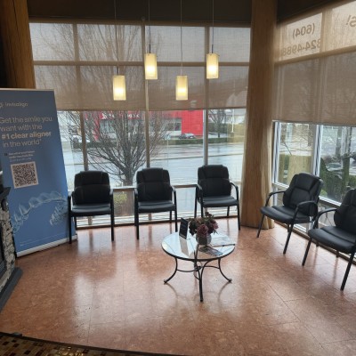 Waiting area at Promontory Dental