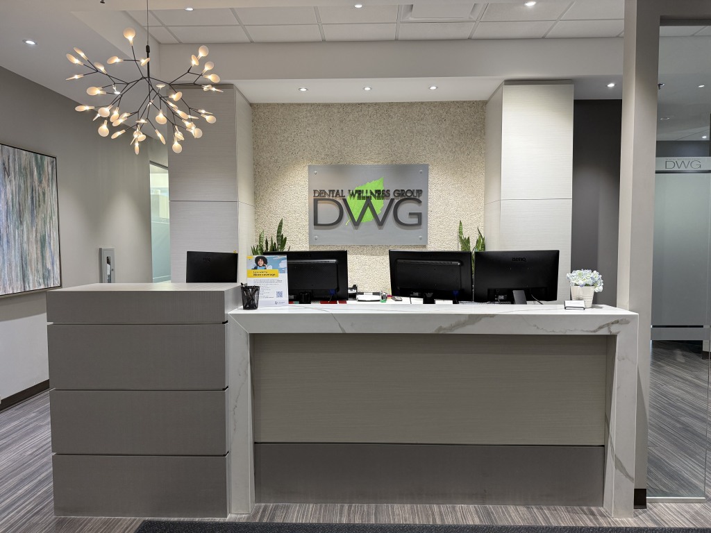 Reception desk at Walden Dental Wellness