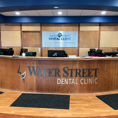 Reception area at Water Street Dental Clinic