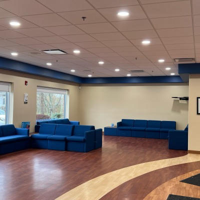 Waiting area at Water Street Dental Clinic