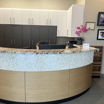 Reception desk at Northgate Dental Centre