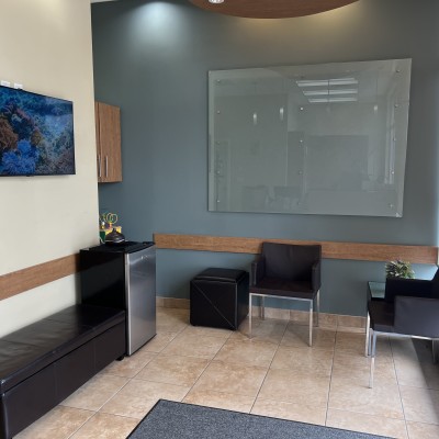 Waiting area at  Marine Way Dental Centre
