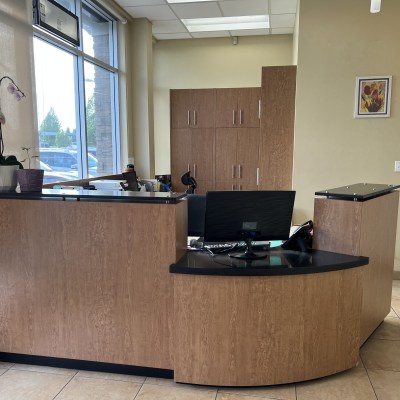 Reception area at  Marine Way Dental Centre