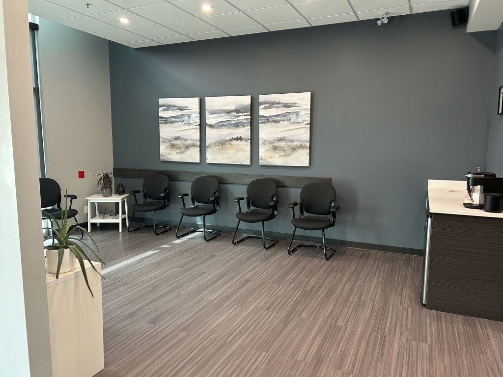 Waiting area at Township Dental Wellness