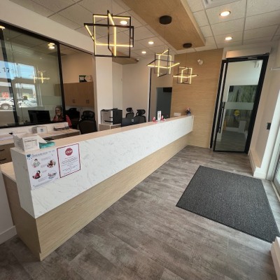 Reception area at LightHouse Dental Kingston
