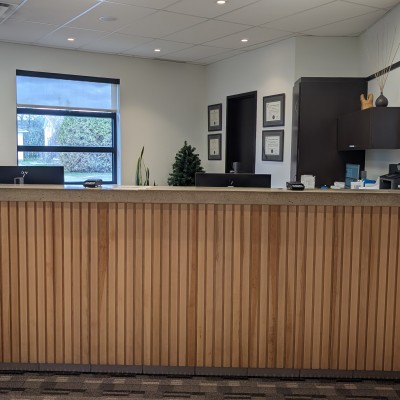 Bureau de réception chez Centre dentaire Île-Perrot