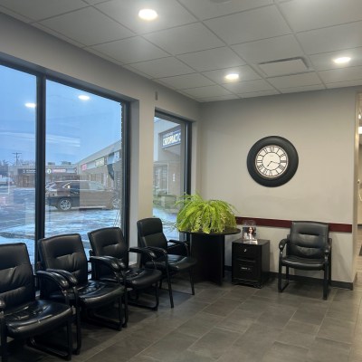 Waiting area at Sutherland Dental Group
