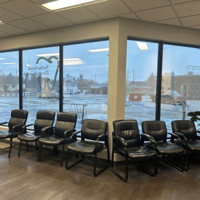 Waiting area at Sutherland Dental Group