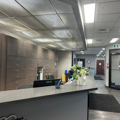 Reception desk at Sutherland Dental Group