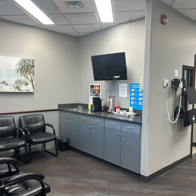 Waiting area at Sutherland Dental Group