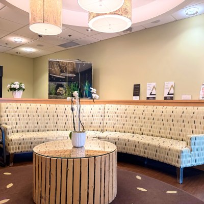 Waiting area at Canyon Dental Centre