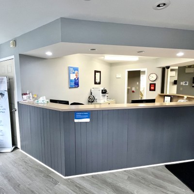 Reception desk at Northside Dental