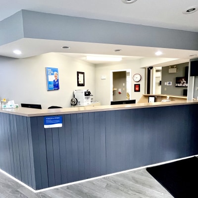 Reception desk at Northside Dental