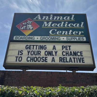 Animal Medical Center of Cumming Funny Sign