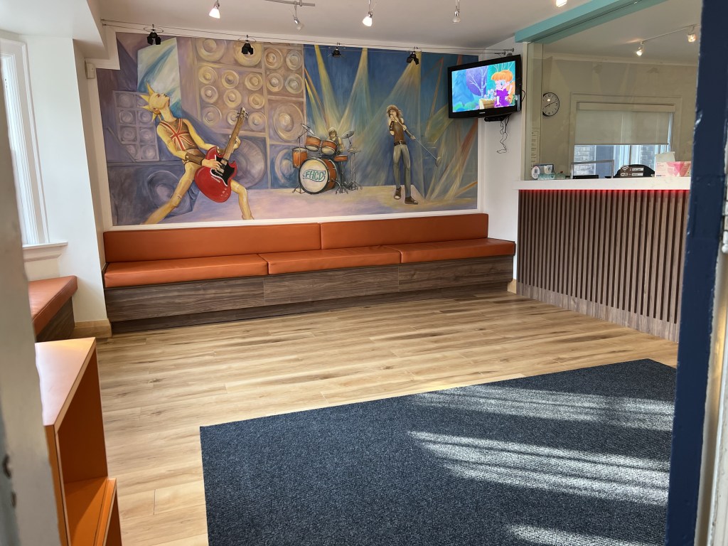 Waiting area at Forest Hill Children's Dentistry