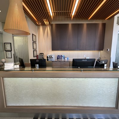 Reception area at Hollick-Kenyon Dental