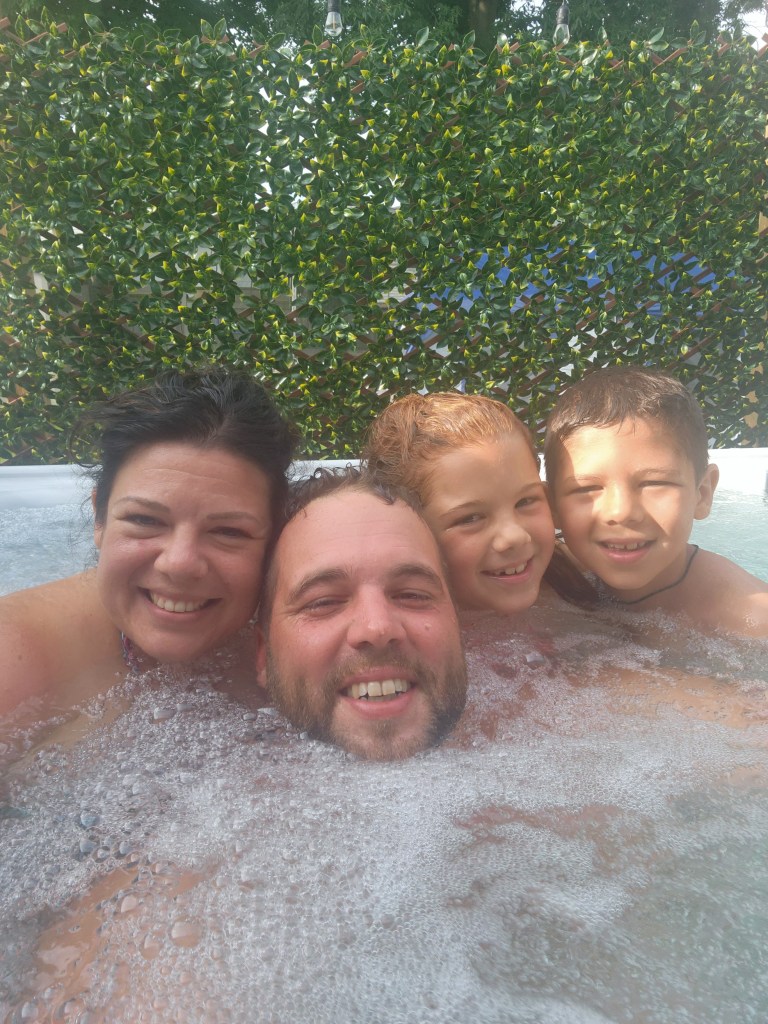 Family time in the spa