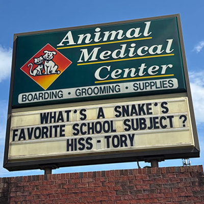 Animal Medical Center of Cumming Funny Sign