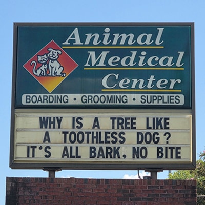 Animal Medical Center of Cumming Funny Sign