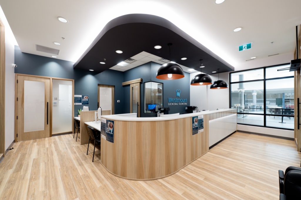 Reception area at Westmount Dental Centre
