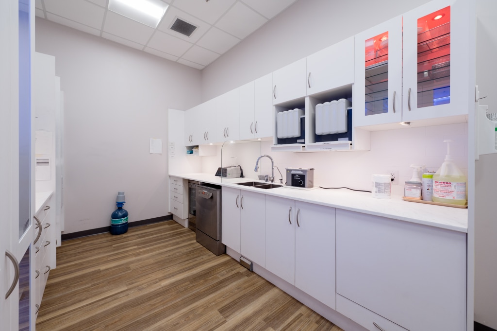 Sterilization area at Westmount Dental Centre