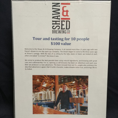 Tour & Tasting for 10 People to Shawn & Ed Brewing Co.