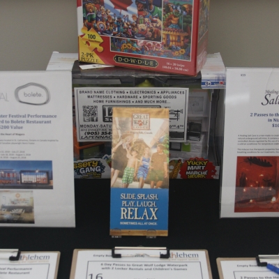 Silent Auction Table