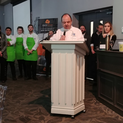 Chef John Higgins Announcing People's Choice Award