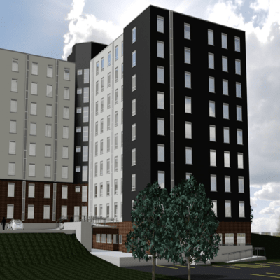 Development Rendering from Back