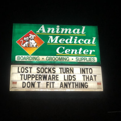 Animal Medical Center of Cumming Funny Sign