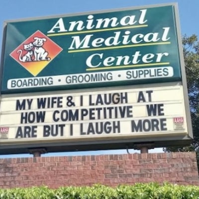 Animal Medical Center of Cumming Funny Sign