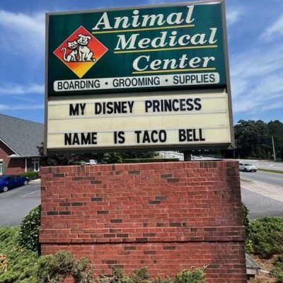 Animal Medical Center of Cumming Funny Sign