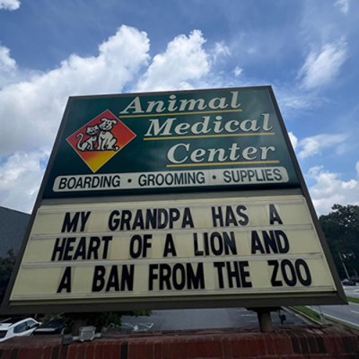 Animal Medical Center of Cumming Funny Sign