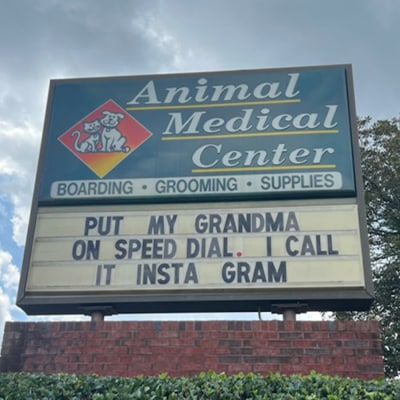 Animal Medical Center of Cumming Funny Sign